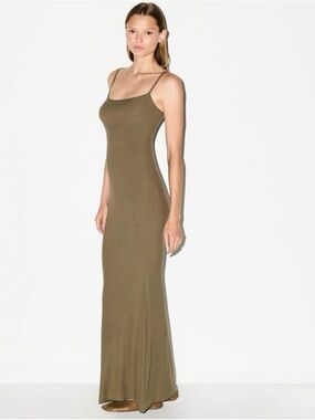 SKIMS | Dresses | Skims Fits Everybody Dress Chocolate Cutout Long Maxi  Dress 98 98 | Poshmark